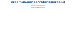 Desktop Screenshot of erasmus.conservatorioperosi.it